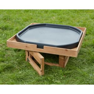Tuff Spot Tray Self Select Storage Wooden Stand - (H)39cm