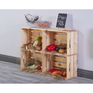 Natural Crates - Set of 4
