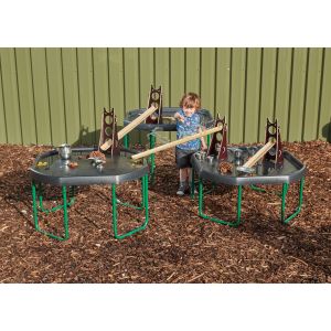 Tuff Spot Tray Adjustable Height Stands - Set of 3