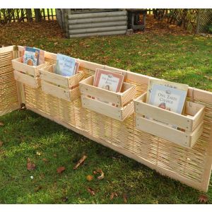 S Hook Fence Book Crates - Set of 4