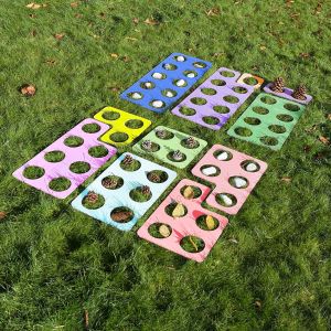 Stained Wooden Number Frames - 11 Piece Set