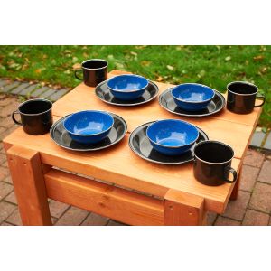 Enamel Tea Set - 12 Piece Set