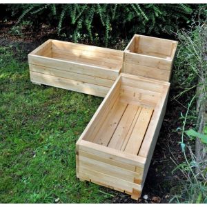 Corner Planter Set - 3 Piece Set