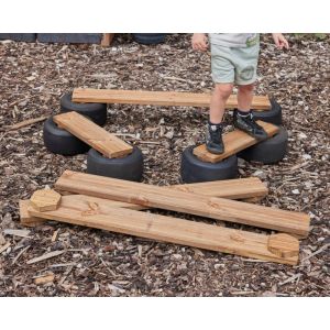 Tiny Tyre Walking Planks - Set of 6