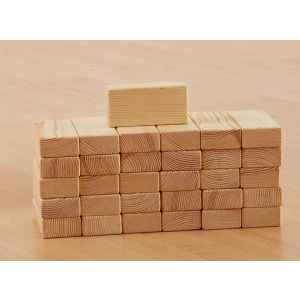 Construction Single Unit Blocks - Set of 24