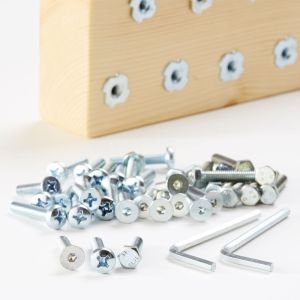 Screws and Bolts Spares For Blocks - 100 Piece Set