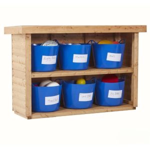 Ephgrave’s Outdoor Large Tub Storage Shelving Unit - 6 Tub Store