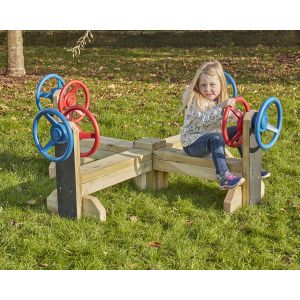 Driving ‘X’-travaganza Bench - 8 Steering Wheels