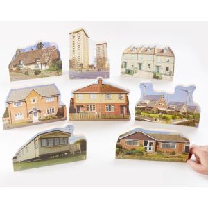 Real Photo Homes - Set of 8