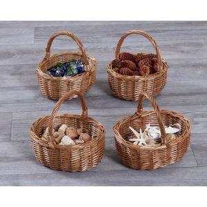 Wicker Shopping Baskets - Set of 4