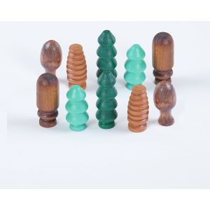 Real Wood Trees - Set of 10