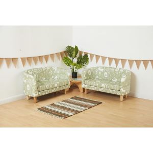 Woodlands Wipeable Vinyl Tub Sofas - Set of 2