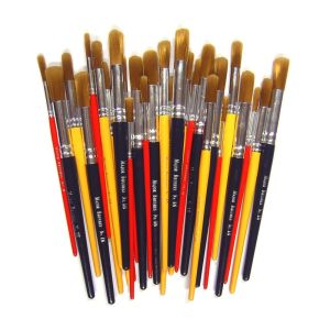 Round Tip Short Handle Brushes (30Pk)