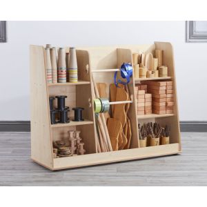 Maple Loose Parts Free Standing Shelf Unit