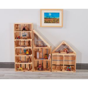 Block Of Flats Dolls House - 6 Piece Set
