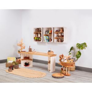 Two Toned Slim Crates - Set of 3
