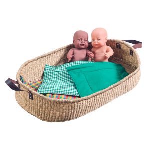 Seagrass Tray and Baby Basket