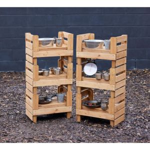 Wooden Eco H Crates 6Pk