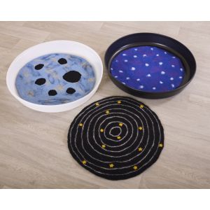 Small World Felt Space Mats - Set of 3