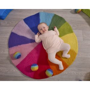 Giant Rainbow Felt Circle Colour Mat