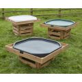 Tuff Spot Tray Self Select Storage Wooden Stands - Set of 3