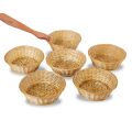 Wicker Round Baskets (6Pk)