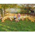 Long Low Picket Fences - Pack of 4