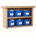 Ephgrave’s Outdoor Large Tub Storage Shelving Unit - 6 Tub Store