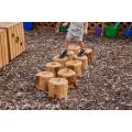 Wooden Boulder Numbers - Set of 10