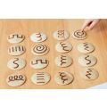 Coconut Handwriting Shapes - Set of 16
