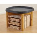 Mini Tuff Spot Tray Wooden Stand - (H)50cm