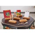 Wooden Multi-Use Book Stands - Set of 6