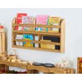 Curiosity Flat Fencing Wall Bookcase - Wide
