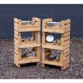Wooden Eco H Crates 6Pk
