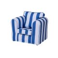 Coastal Loose Cover Chair Stripes