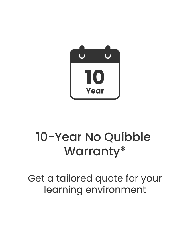 10 year no quibble warranty